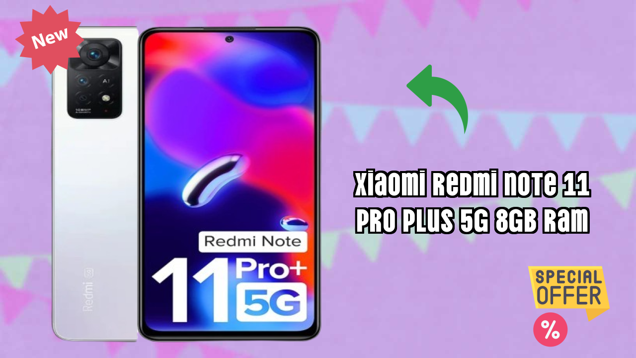 Xiaomi Redmi Note 11 Pro Plus 5G 8GB RAM 2026: Camera 108 MP + 8 MP + 2 MP Rear Camera And LongLife Bettry
